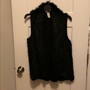 Rabbit fur vest